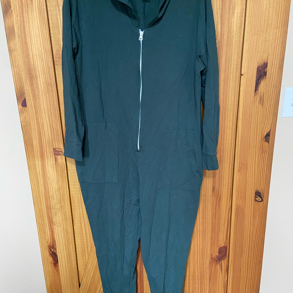Smash + Tess Dark green Zip-Front Jumpsuit made in Canada 🇨🇦 size large